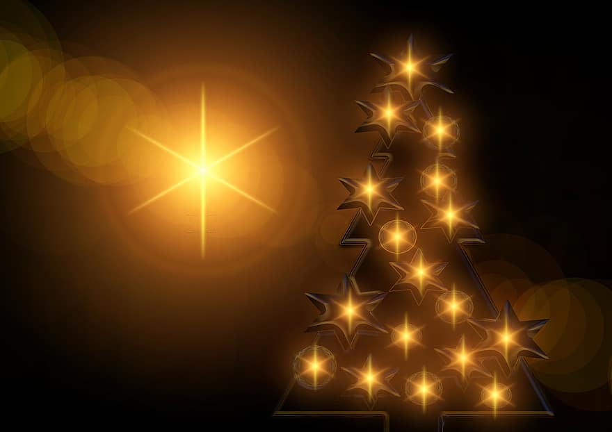 kynttilä, kynttilänvalo, punainen, sydän, valkoinen, lumi, siluetti, joulu, joulukoriste, tähti, valo