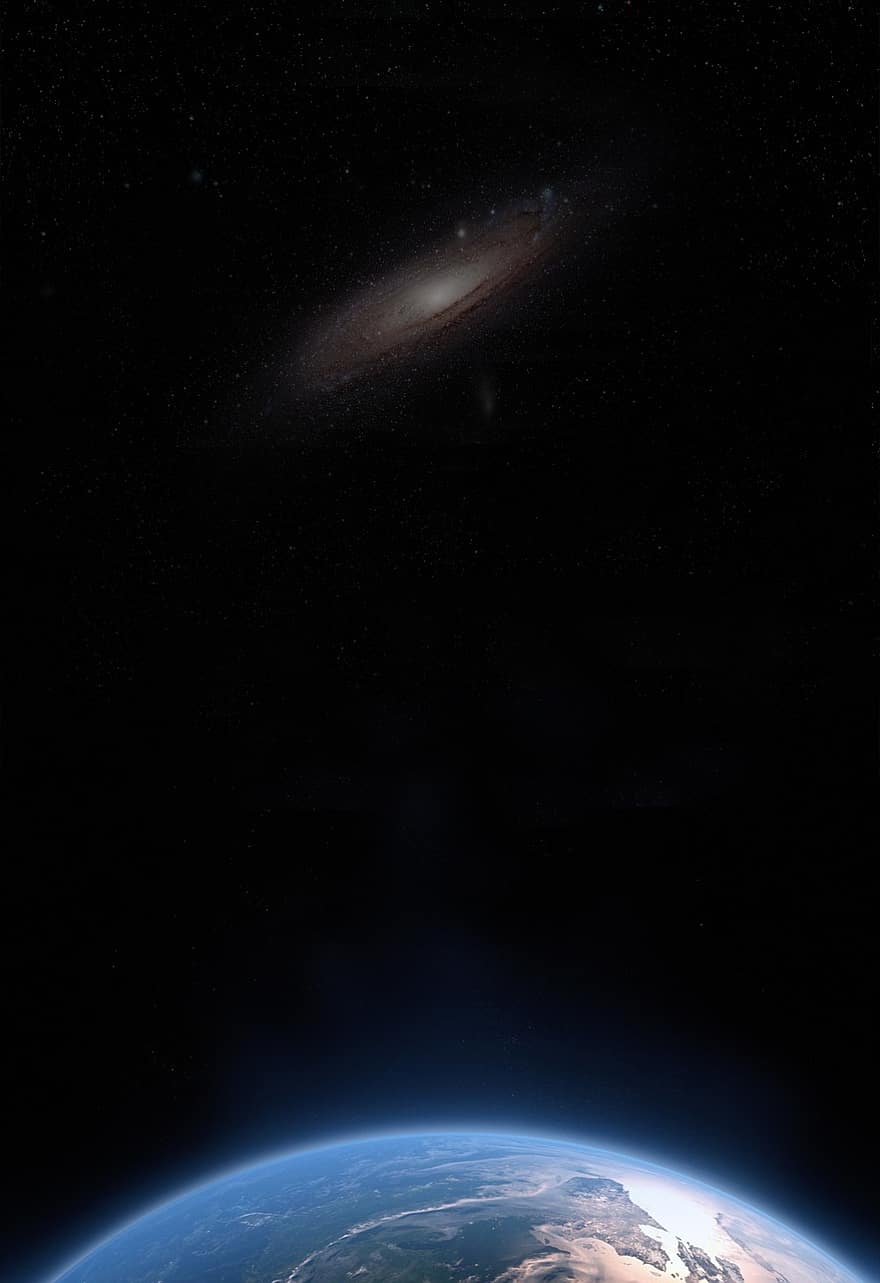 galassia, Andromeda, nebbia, spazio, stella, globo, Alba, Intro, presentazione, fammi vedere, 3d