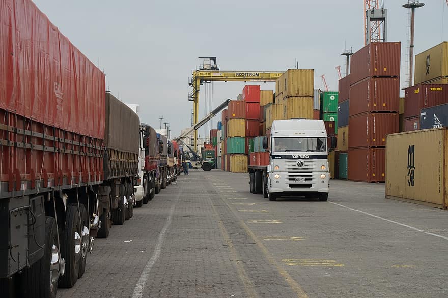 Port, Ship, Crane, Containers, Dock