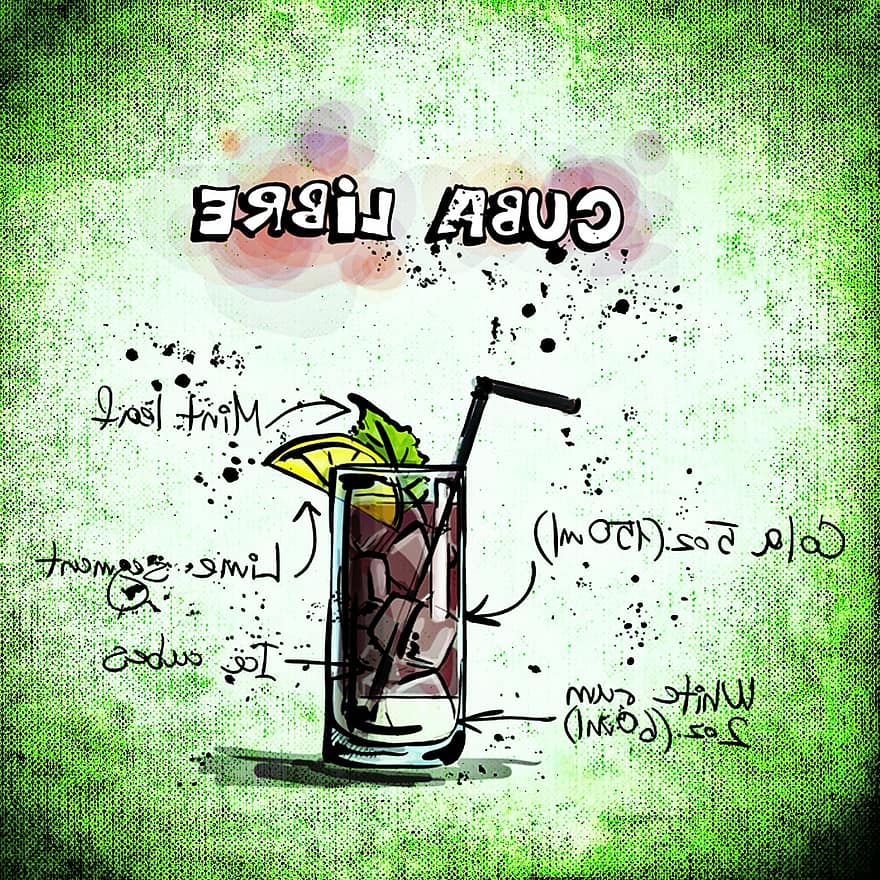 Cuba Libre, Cocktail, Drink, Alcohol, Recipe, Party, Alcoholic, Summer, Celebrate, Refreshment, Good Mood