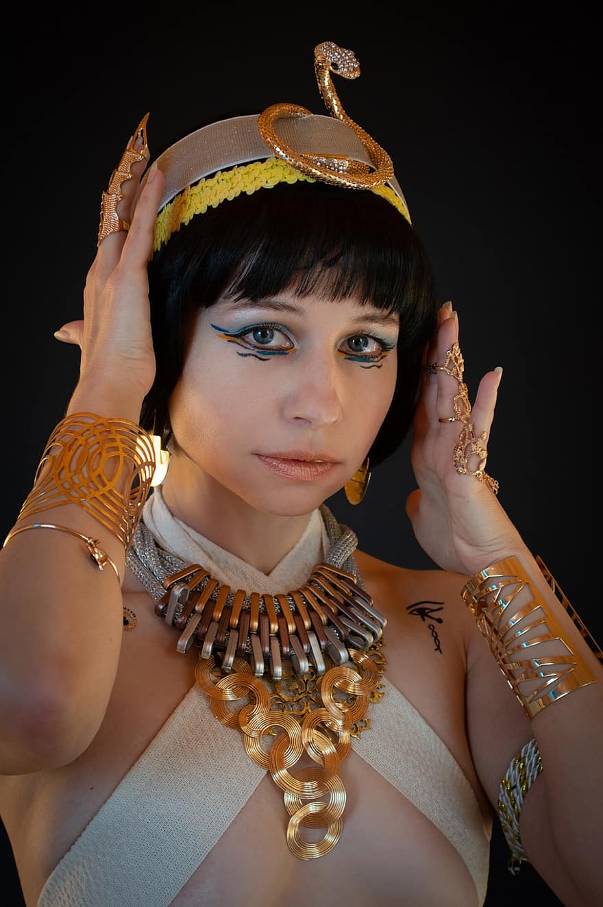 Woman, Beauty, Cleopatra, Egypt, Cosplay Image, Oriental, Egyptian, Ancient Egypt, Queen, Egyptian Queen, Pharaoh