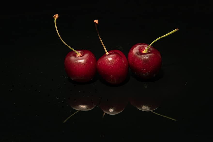 Still Life, Cherry, Vase, Fruit, Nature, Food, Berry, Healthy, Vitamins, Delicious, Red