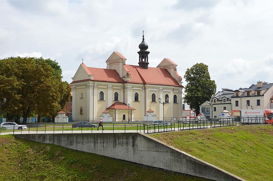 zamość, Polônia, Igreja, Cidade antiga, aldeia, moradias em banda, cristandade, arquitetura, religião, lugar famoso, culturas