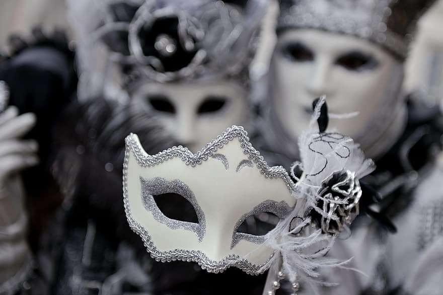 Italien, venedig, masker, Europa, karneval, Carnevale, maske, forklædning, kostume, dekoration, rejser karneval