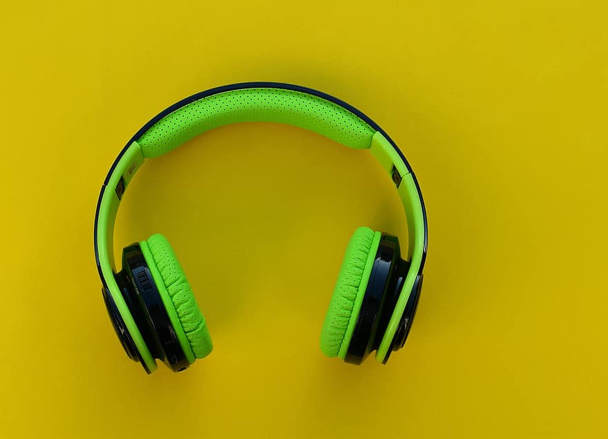 Headphones, Music, Audio, Record, Sound, Microphone, Concert, yellow, stereo, equipment, technology