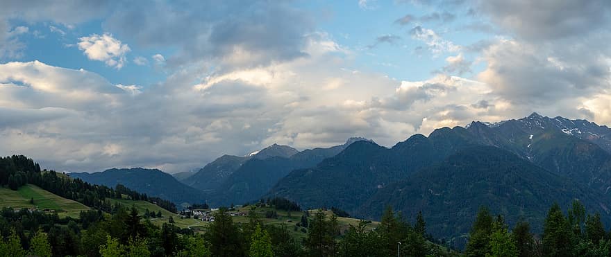горы, Альпы, пик, встреча на высшем уровне, Тироль, природа, высокогорный, облака, Австрия, небо, декорации