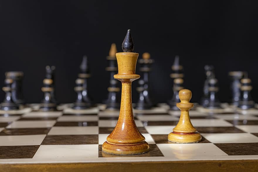 xadrez, estratégia, jogos, esporte, borda, cérebro, madeira, concorrência, sucesso, pensando