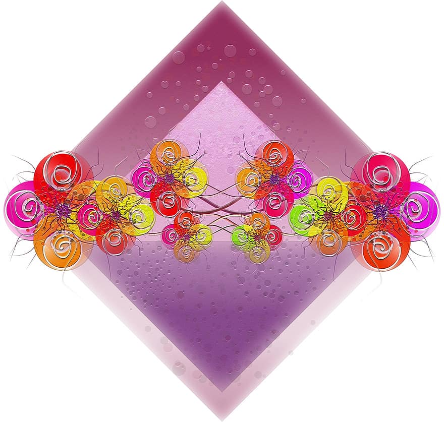 diamant, blomster, blomster arrangement, arrangement, blomst, ornamental blomster, natur, vase, lilla, pynt, dekoration
