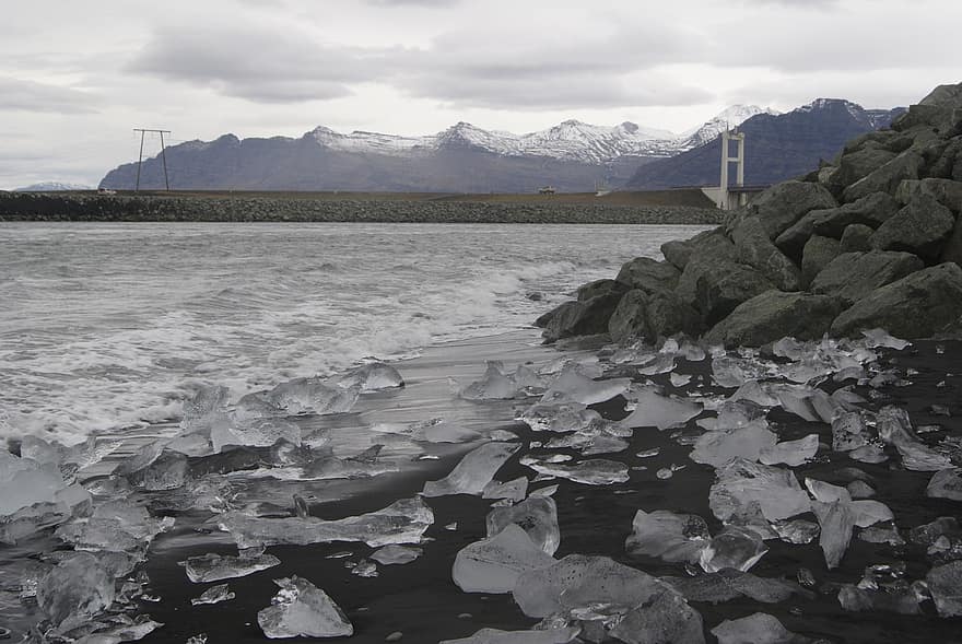 ледник, лед, пътуване, Исландия