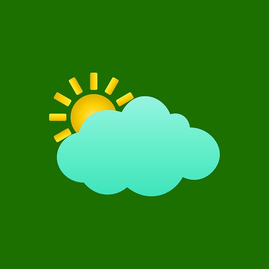 clima, ensolarado, nuvem, céu, leve, luz solar, céu verde, luz verde, Nuvens Verdes