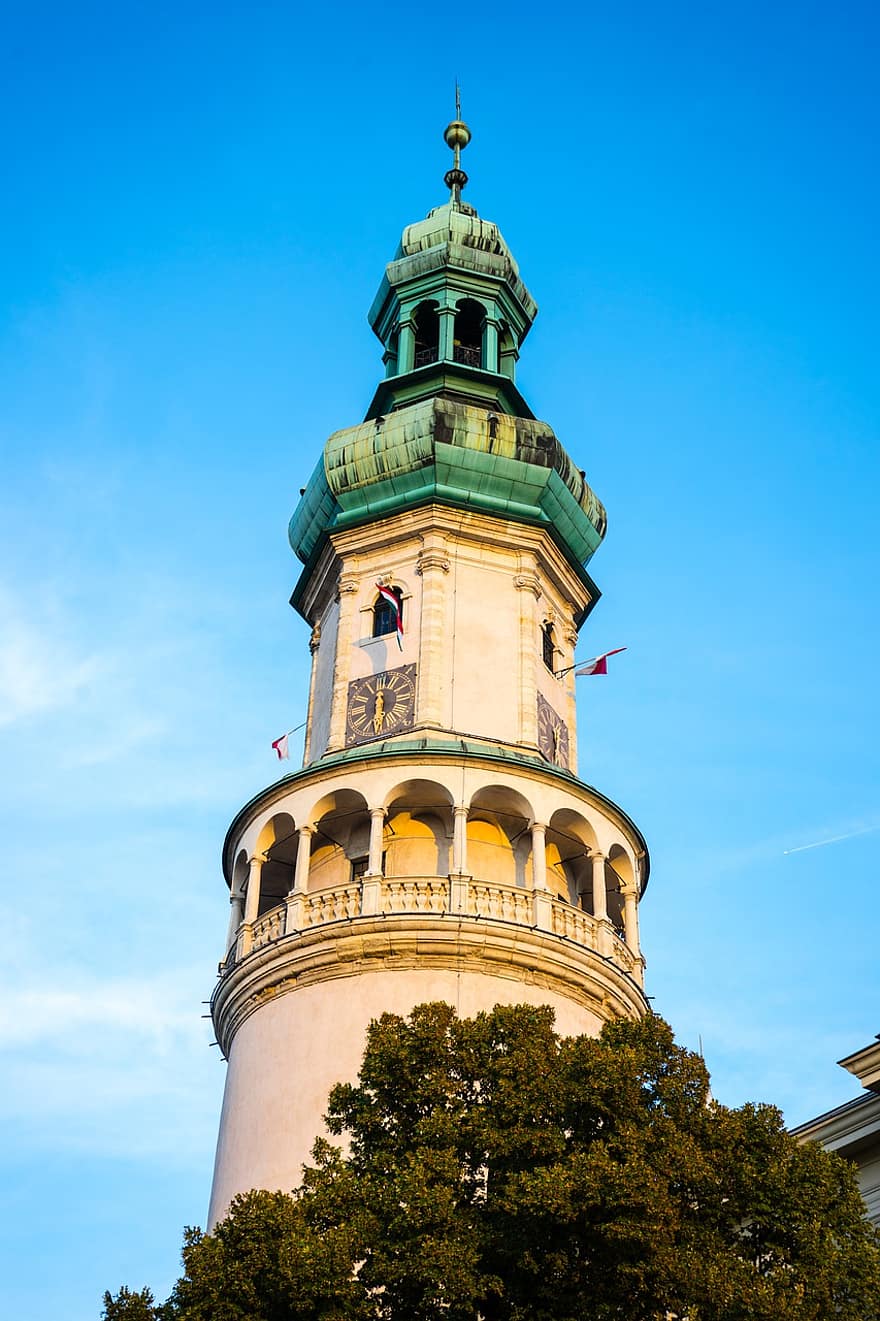 věž, požární věž, mezník, budova, architektura, památník, starověk, historicky, burgenland, sopron, Maďarsko