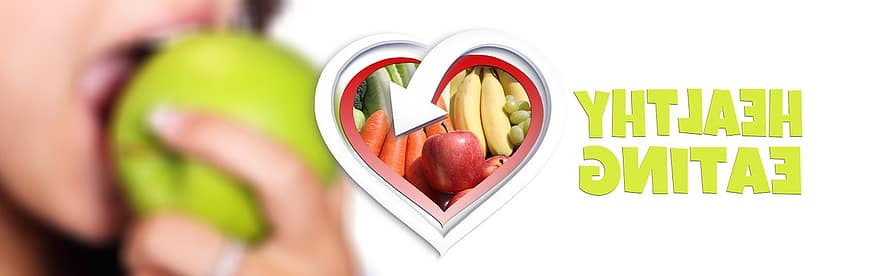 fruita, verdures, salut, menjar, cor, poma, pastanaga, saludable, nutrició, alimentació, vitamines