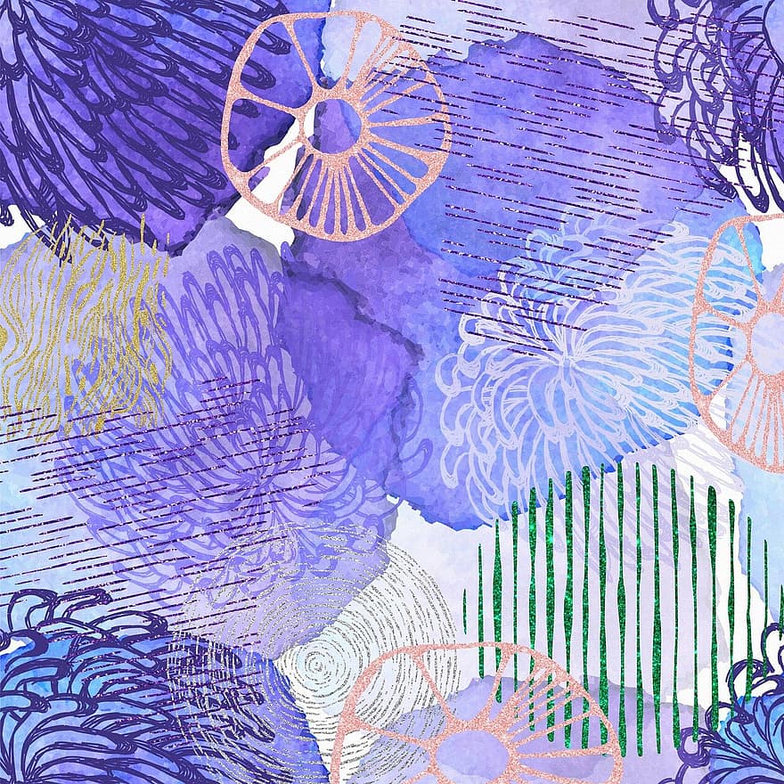 fons abstracte, aquarel·la, purpurina, porpra, pètals de flors, textura, colorit, artístic, scrapbooking, aquarelle, vintage