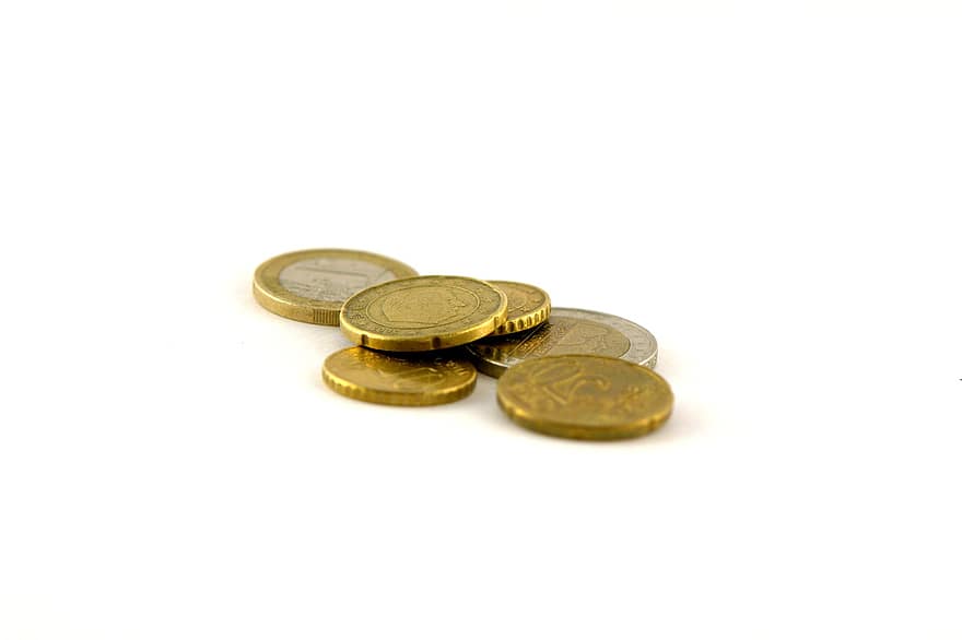 гроші, монети, цент, ізольовані