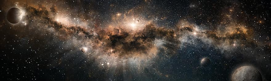 migla, galaktika, erdvė, kosmosas, visatos, planetos, fonas, žvaigždės, žvaigždė, dangus, kosmoso menas