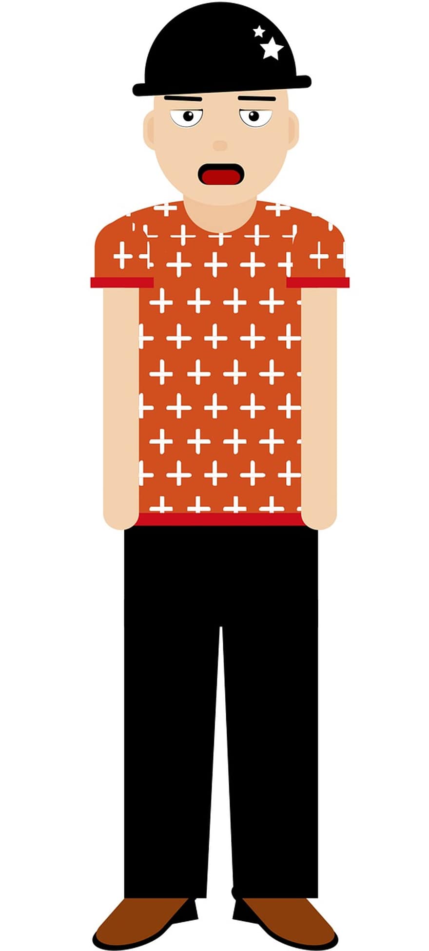 Tired, Man, men, vector, illustration, cartoon, boys, one person, adult, males, characters