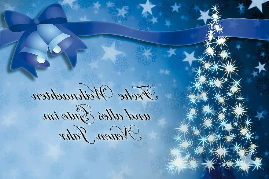 คริสต์มาส, ดาว, ต้นคริสต์มาส, การ์ดวันคริสต์มาส, ขอแสดงความยินดี, คำอวยพร, สีน้ำเงิน, ของขวัญ