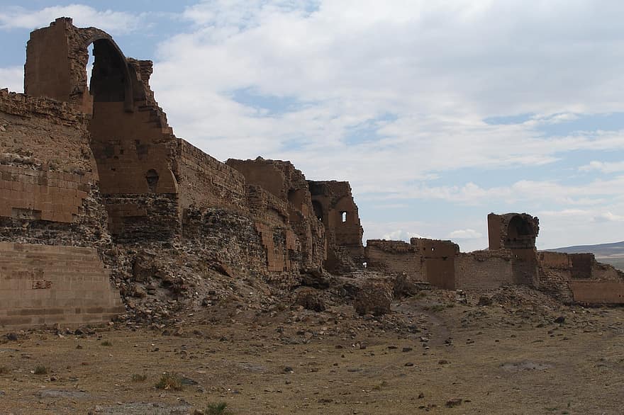 разорение, фортификация, Турция, путешествовать, старые руины, разрушенный, история, культуры, известное место, песок, архитектура