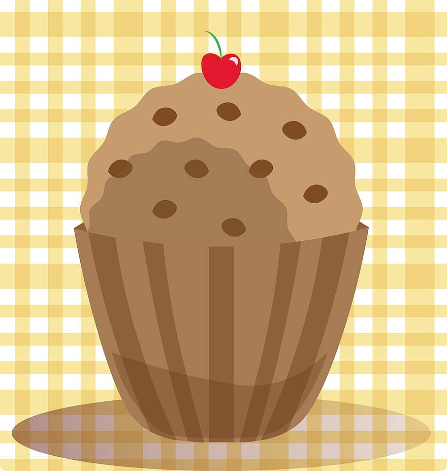 muffin, élelmiszer, édes, desszert, finom, pékség, csokoládé, cukrászsütemény, sütés, születésnap, cukor
