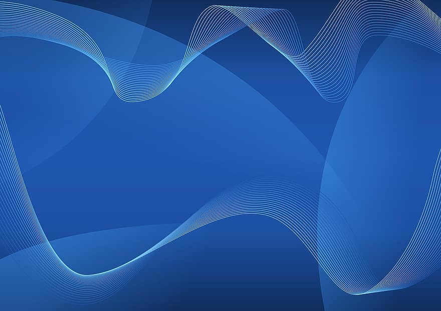 Hintergrund, Blau, abstrakt, Design, Textur, Muster, modern, Digital, Kurve, Bewegung, Welle
