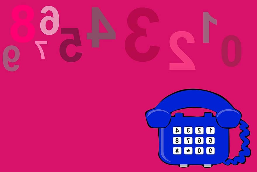 puhelin, pinkki, numerot, tiedottaa, viestintä, tietoliikenne, copyspace, tausta, vaaleanpunainen puhelin, Vaaleanpunainen yhteisö, Vaaleanpunainen viestintä