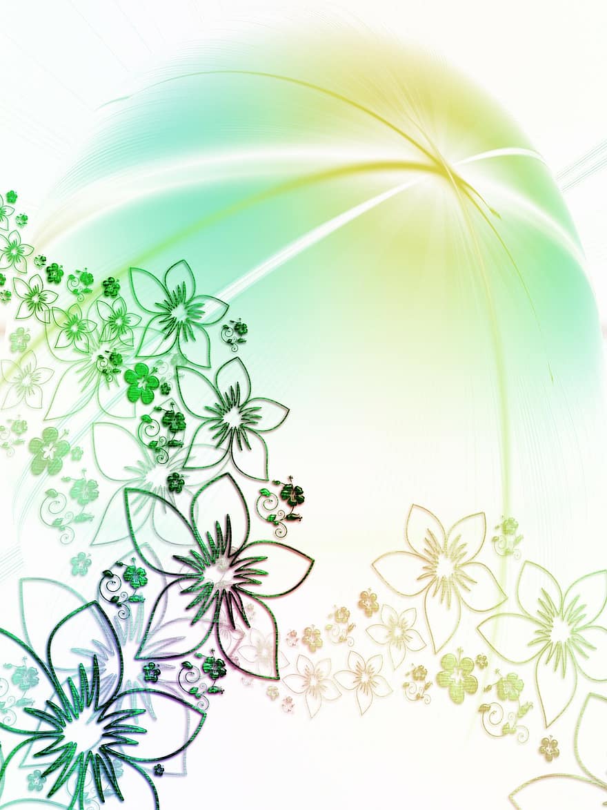 цветы, фон, лист, листья, Флора, поздравительная открытка, шаблон, текстура