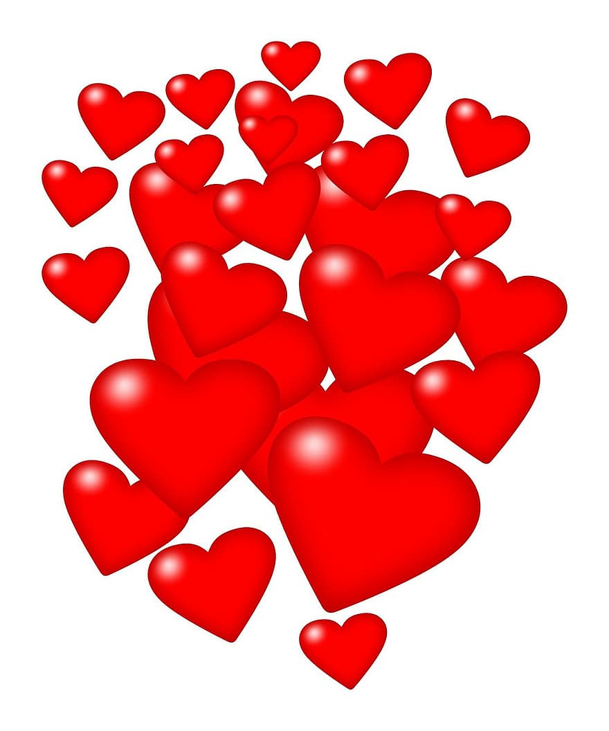 hjerte, hjerter, rød, valentine, Valentinsdag, kjærlighet, romanse, glede, følelse, inngrep, bryllup