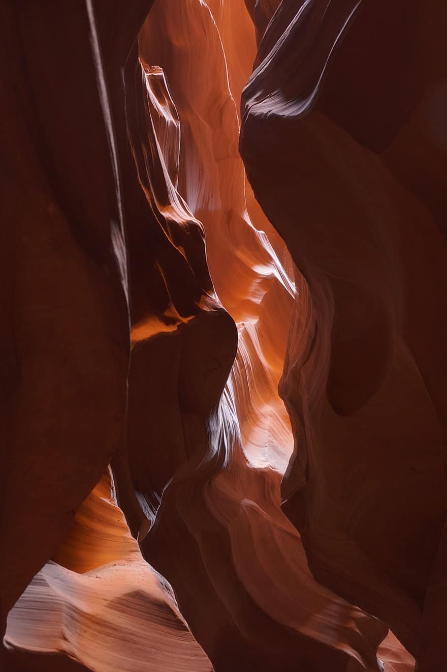 antilop-kanyon, sivatag, homokkő, erózió, rés, Arizona, természet, USA, piros, sziklák, délnyugati