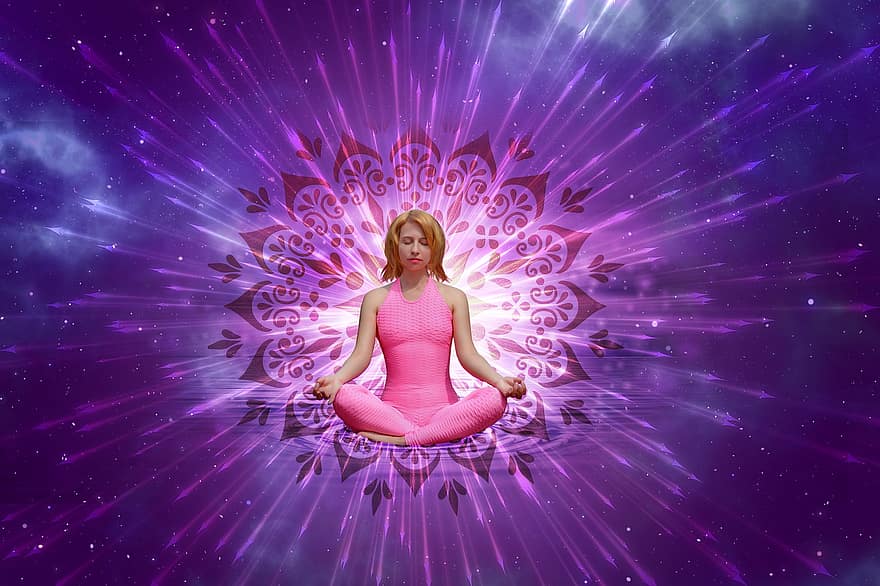 Meditation, Mandala, Transcendental, Space, Light, Woman, Zen, Jainism, Nirvana, Spiritual, Tradition