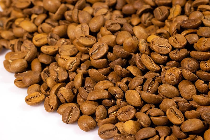 káva, Kávová zrna, kofein, detail, pozadí, fazole, svěžest, semínko, makro, napít se, gurmán