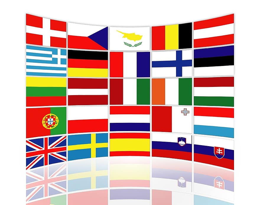 flaggor, brexit, värld, europeisk, världs flaggor, Land, Europa