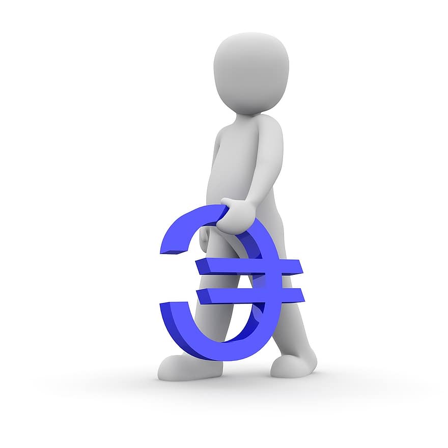 euro, znaky, 3d, symbol, Evropa, měna, euro znamení, evropský, finance, peníze, Hotovost a hotovostní ekvivalenty