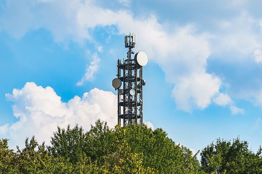 antenni, torni, radio, tietoliikenne, viestintä, Telecom, lähetin, signaali-, mobile, rakentaminen, lähettää