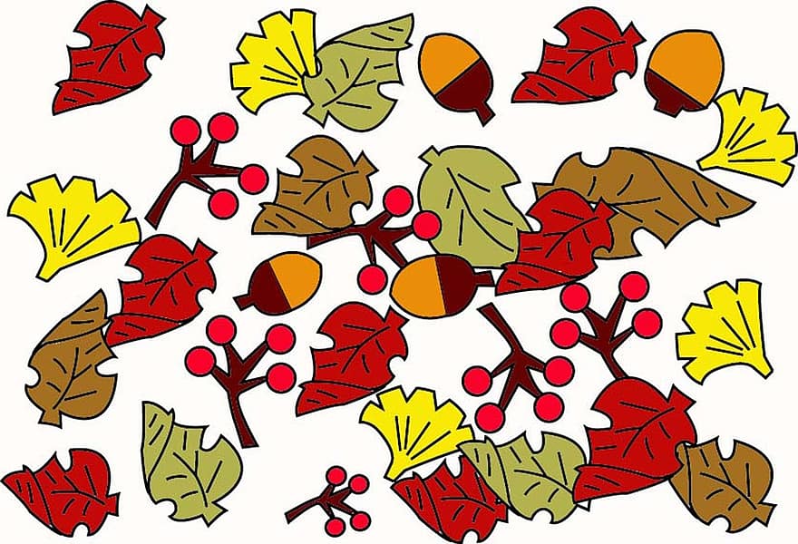 musim gugur, daun-daun berguguran