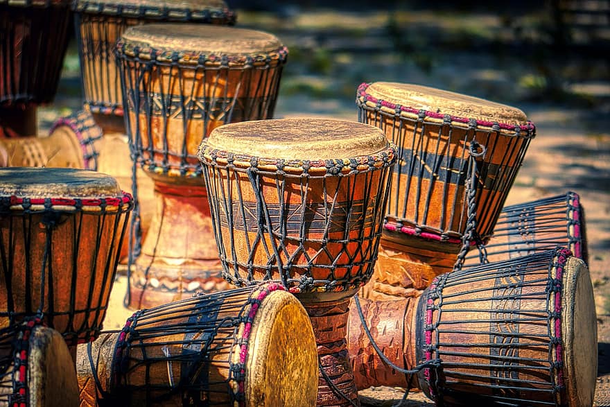 drums, muziek-, percussie, instrumenten, Afrika, Zimbabwe, geluid, ritme, muziekinstrumenten