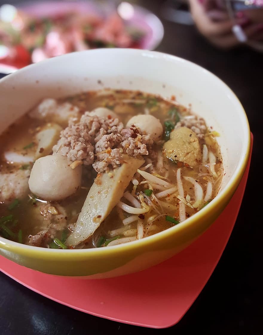nudler, Thai mad, nuddel suppe