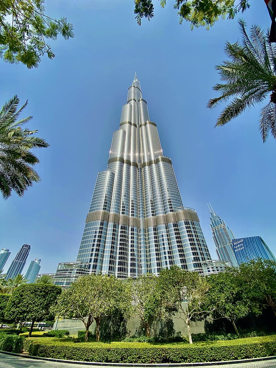Wolkenkratzer, Dubai, Burj Khalifa, u a e, Wahrzeichen