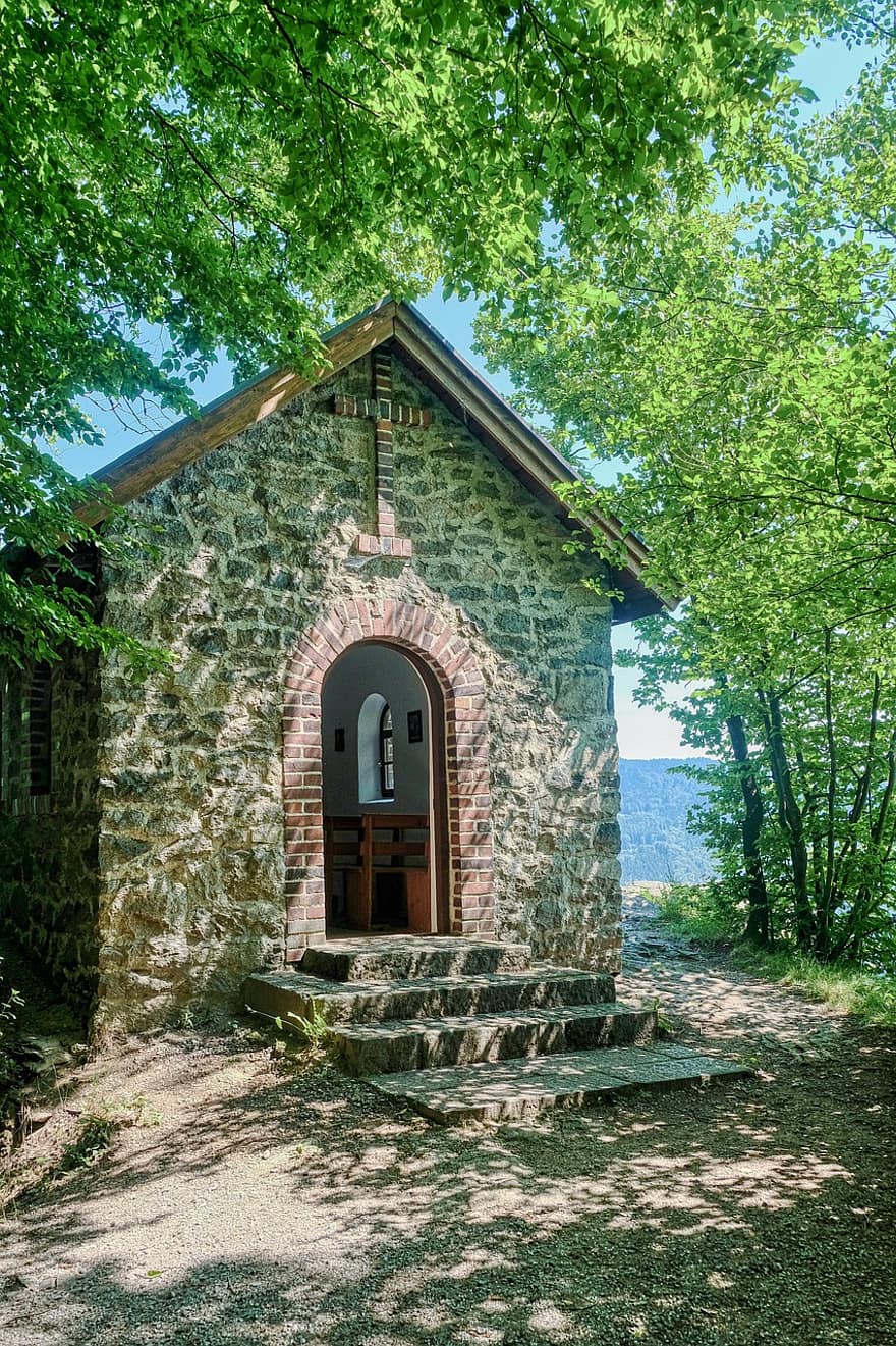 kapell, skog, småby, Religion