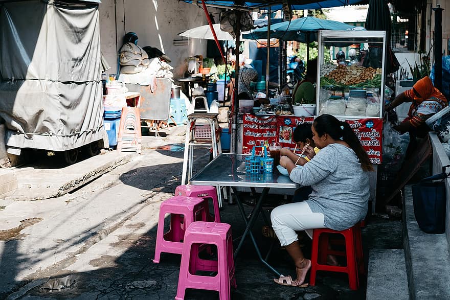 Market, Meal, Restaurant, Street Market, Night Market, Thai, Thailand, Bangkok, Asia, Travel, Vacations