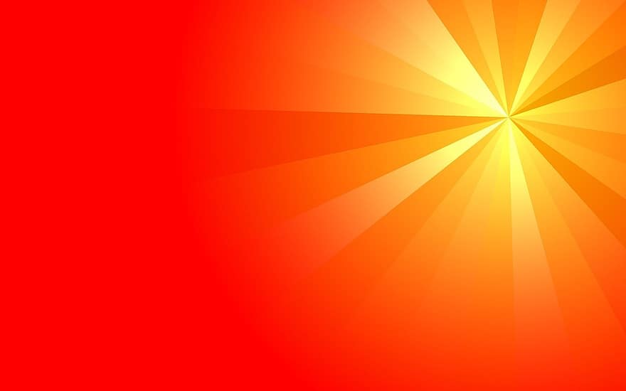 Rays, Yellow, Background, Red, Abstract, Red Background, Orange Background, Red Abstract