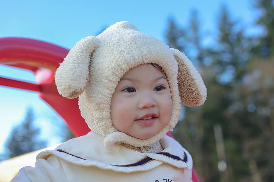 Baby, Girl, Bunny Outfit, Child, Kid, Little Girl, Childhood, Happy, Portrait, cute, smiling