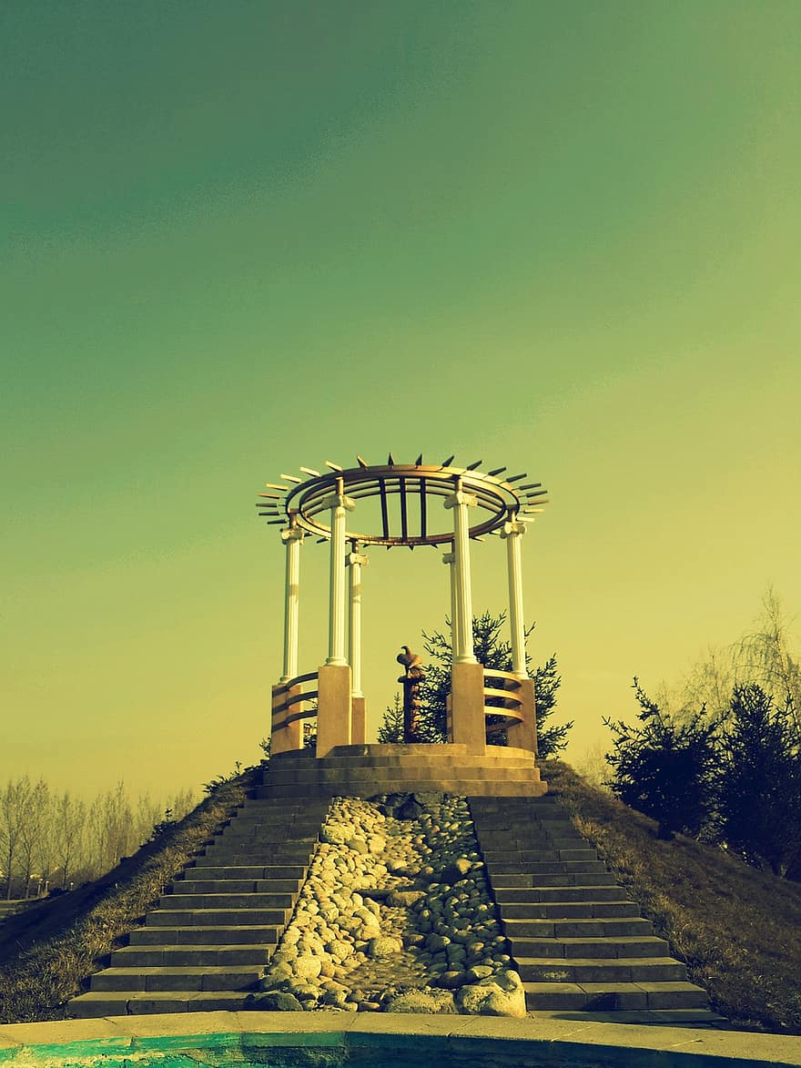 templom, Kazahsztán, park
