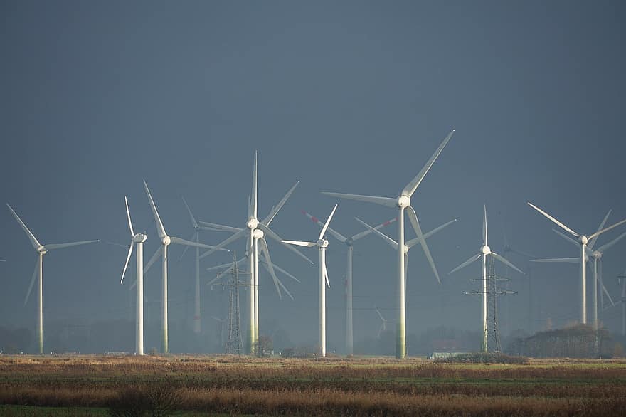 força do vento, energia eólica, Parque eólico, vento, mar do Norte, energia, eletricidade, moinho de vento