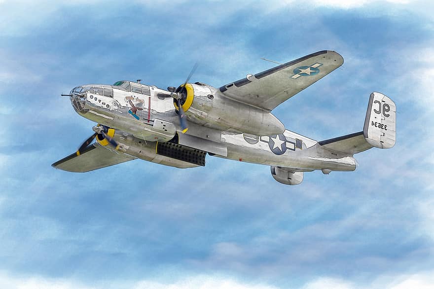 bombardieris, orlaivių, b-25, aviacijos srityje, karas