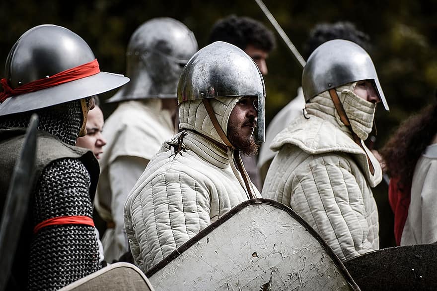 войници, Средновековни войници, рицари, война, армия, воини, фантазия, хора, костюм на броня, въоръжени сили, военен