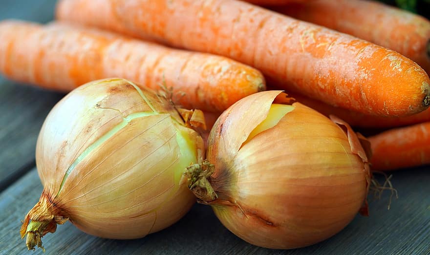 Onions, Carrots, Vegetables, Food, Fresh, Healthy, vegetable, freshness, carrot, organic, close-up