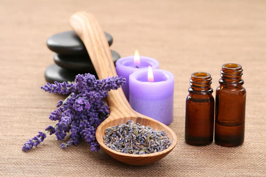 Lavender, Oil, Candles, Stones, Herbs, Organic
