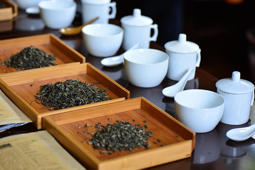 arbata, degustacija, lapai, bandymai, arbatinukai, Kinijos arbatos puodeliai, vertinimą