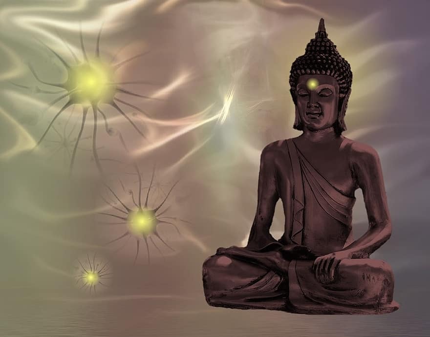Budda, buddyzm, m, medytacja, Azja, transcendencja, religia, statua, duchowy, uwierzyć, postać