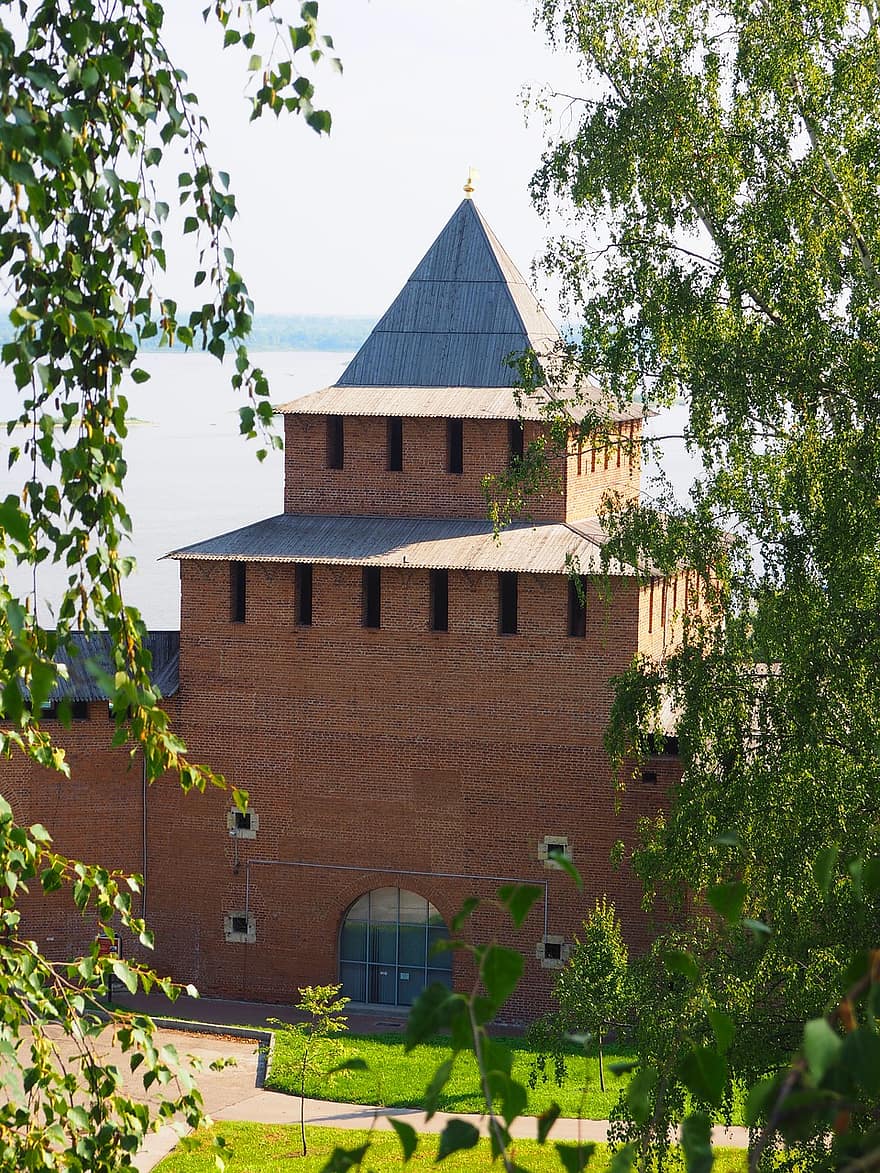 edificio, arquitectura, Nizhny Novgorod, fachada, cristianismo, religión, lugar famoso, antiguo, culturas, exterior del edificio, historia